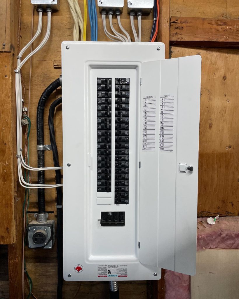 Clean Siemens breaker panel installation with labelled circuits